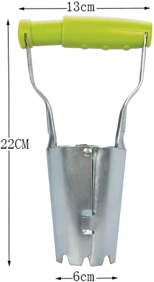 ابزار کاشت پیاز ZIYUMI، ابزار بدون خم شدن برای کاشت پیاز، رهاسازی خودکار خاک برای حفر/پر کردن سوراخ، لوله نشاء کشاورزی باغ ابزار کاشت پیاز ZIYUMI، ابزار بدون خم شدن برای کاشت پیاز، رهاسازی خودکار خاک برای حفر/پر کردن سوراخ، لوله نشاء کشاورزی باغ