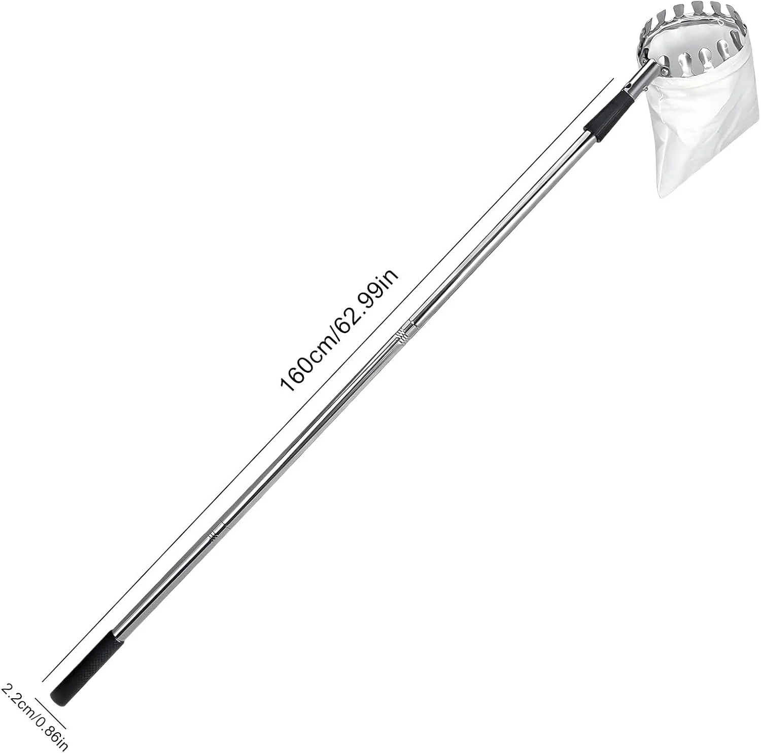 میله چیدن میوه، میله تلسکوپی چیدن میوه، ابزار گیره قابل تنظیم ضد زنگ برای برداشت محصول باغ کشاورزی فضای باز خانه میله چیدن میوه، میله تلسکوپی چیدن میوه، ابزار گیره قابل تنظیم ضد زنگ برای برداشت محصول باغ کشاورزی فضای باز خانه