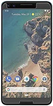 محافظ صفحه نمایش شیشه ای حرارت دیده [3 عدد] Mr.Shield برای گوگل (Pixel 3) [بهبود یافته برای حسگر و دوربین]