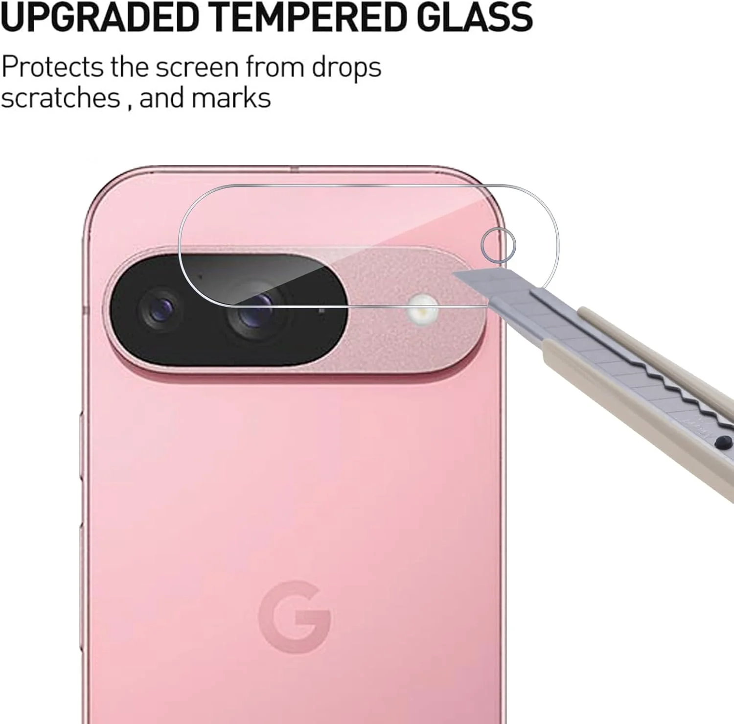 GMUJIAO [4 عدد] محافظ لنز دوربین شیشه ای فوق العاده نازک سازگار با Google Pixel 9، محافظ لنز دوربین، پوشش لنز دوربین، محافظت در برابر خراش، فوق العاده شفاف و نازک