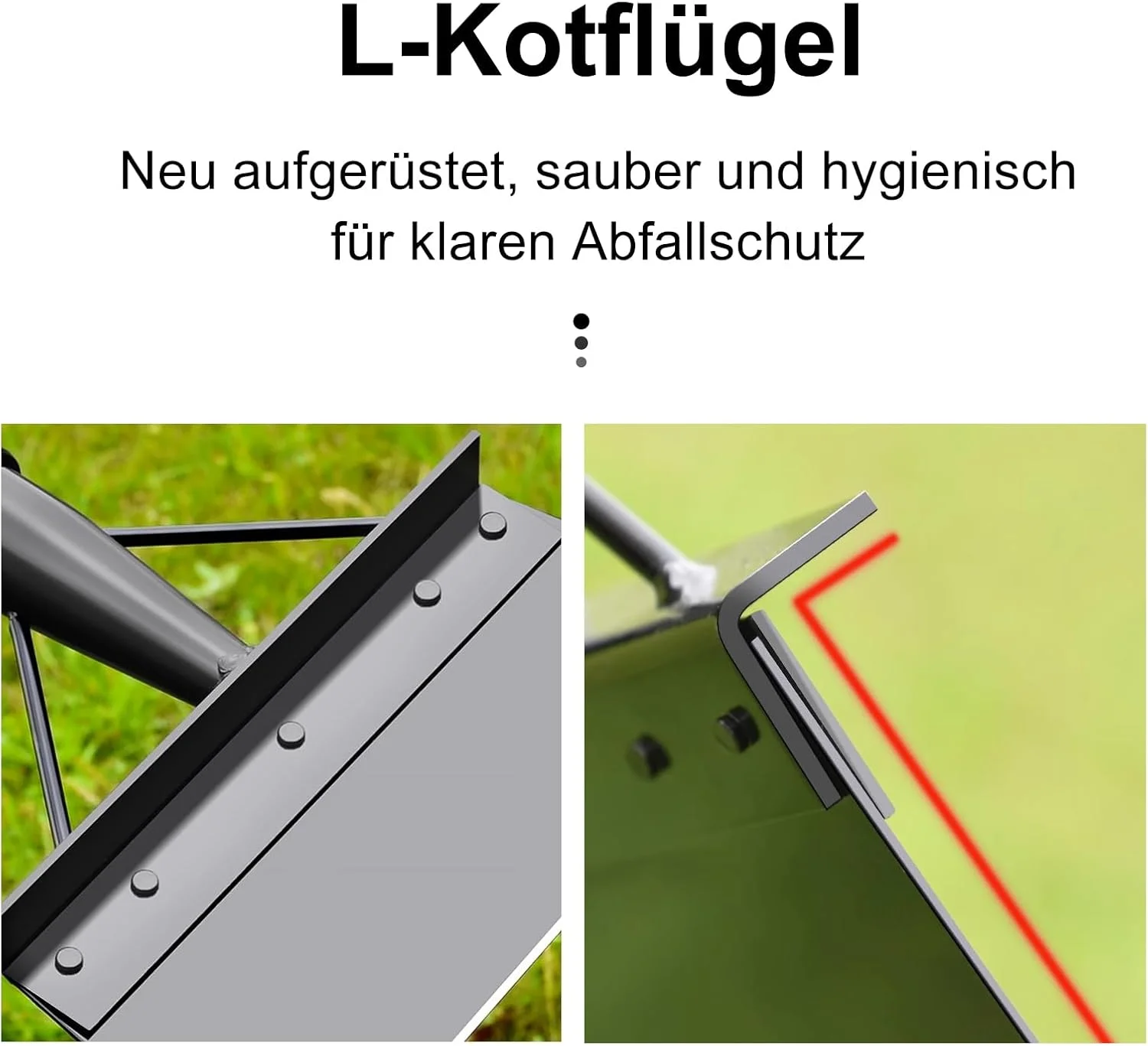 بیلچه چند منظوره باغبانی IGTOPS، بیلچه تمیز کننده استیل ضد زنگ برای علف های هرز و خزه، بیلچه تمیز کننده باغ، وجین کردن، کاشت گیاهان، ابزار از بین بردن علف های هرز کشاورزی (25 سانتی متر، مشکی)