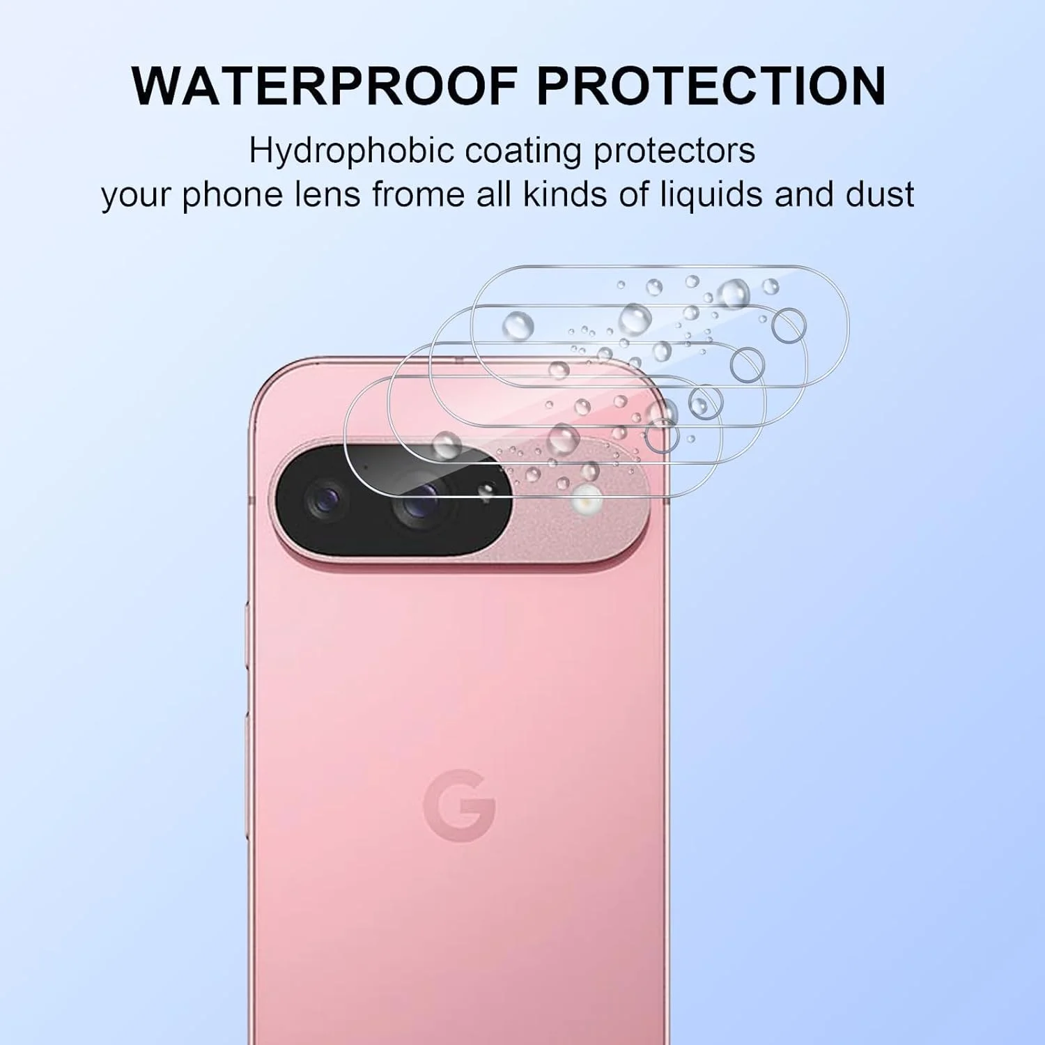 GMUJIAO [4 عدد] محافظ لنز دوربین شیشه ای فوق العاده نازک سازگار با Google Pixel 9، محافظ لنز دوربین، پوشش لنز دوربین، محافظت در برابر خراش، فوق العاده شفاف و نازک