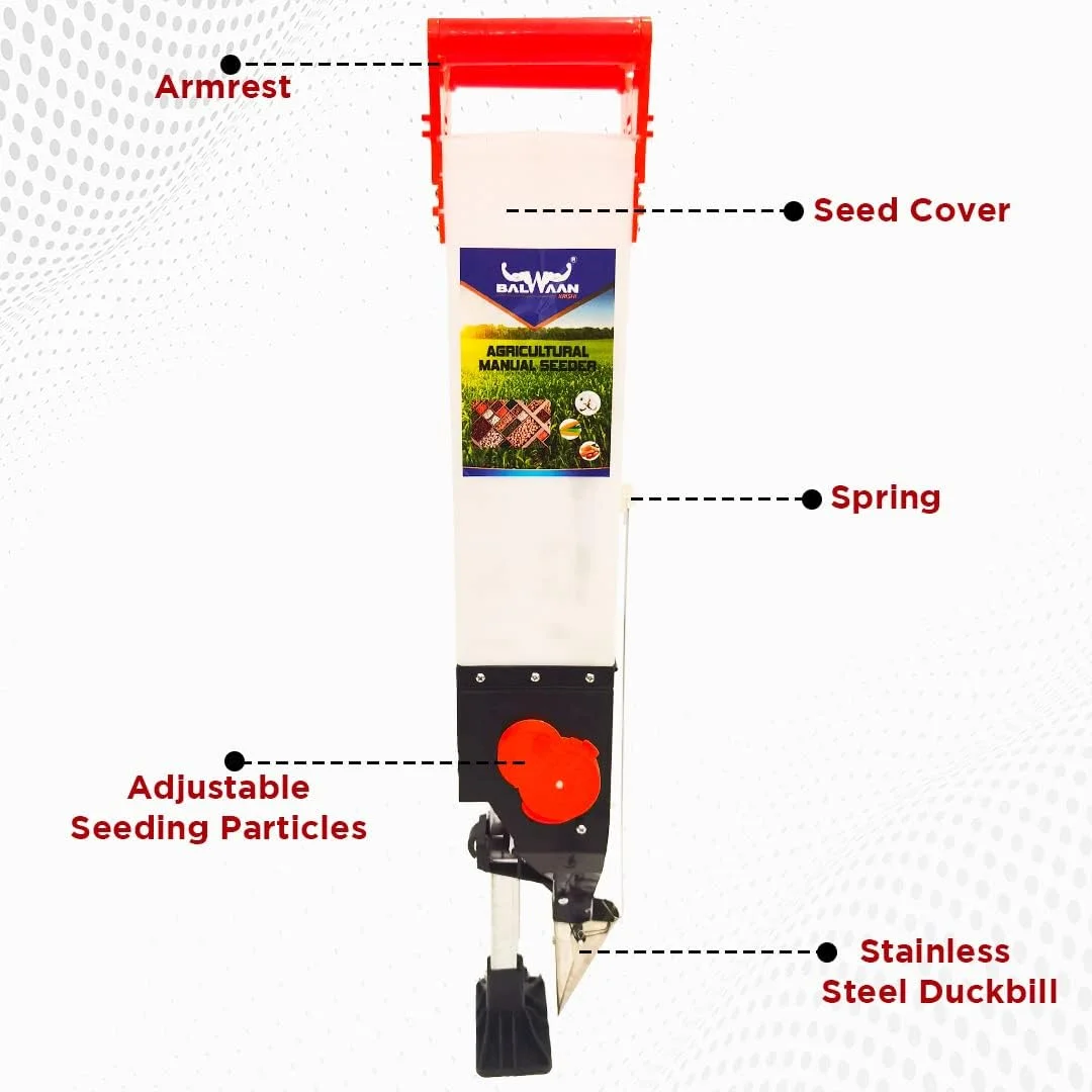 دستگاه بذرپاش تک لول کشاورزی بالوان کریشی S-1 | ابزار دستی باغبانی برای لوازم کشاورزی سبزیجات