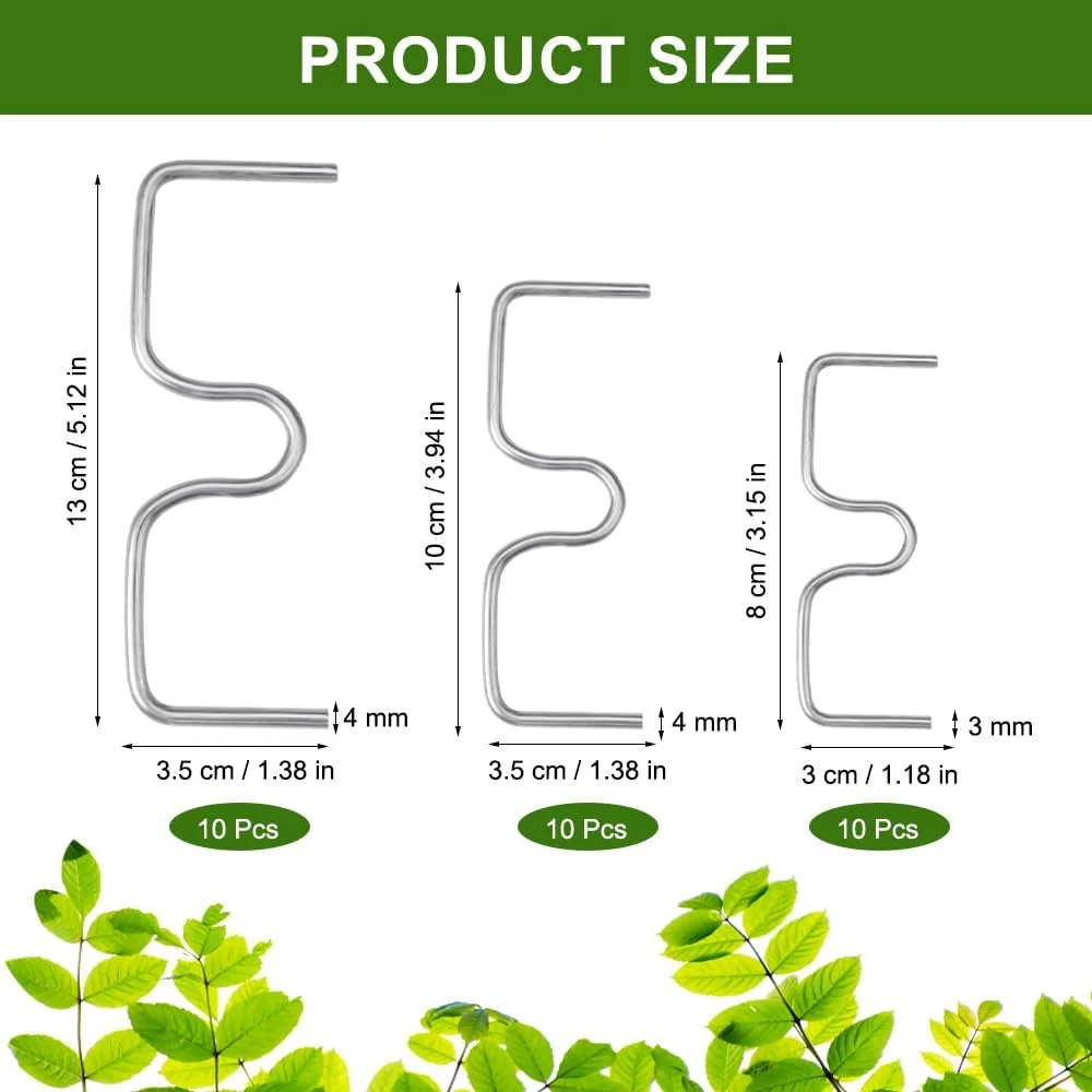 بسته 30 عددی جداکننده شاخه درختان میوه، پخش کننده شاخه M شکل 13/10/8 سانتی متری، پخش کننده شاخه برای درختان باغ، جداکننده شاخه، ابزار کشاورزی قابل حمل برای درختان متمایل، بونسای باغ