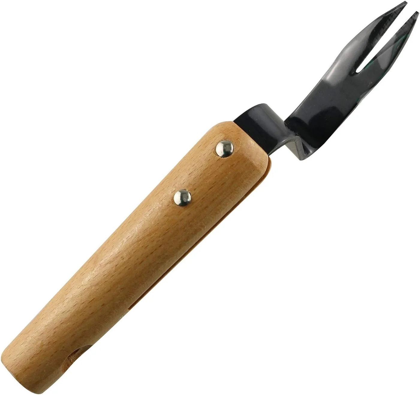 JCBIZ Carbon Steel Garden Weeding Tool Rooter Garden Tool Hand Weeder Fork Solid Long Wood Handle Garden Agricultural Tool