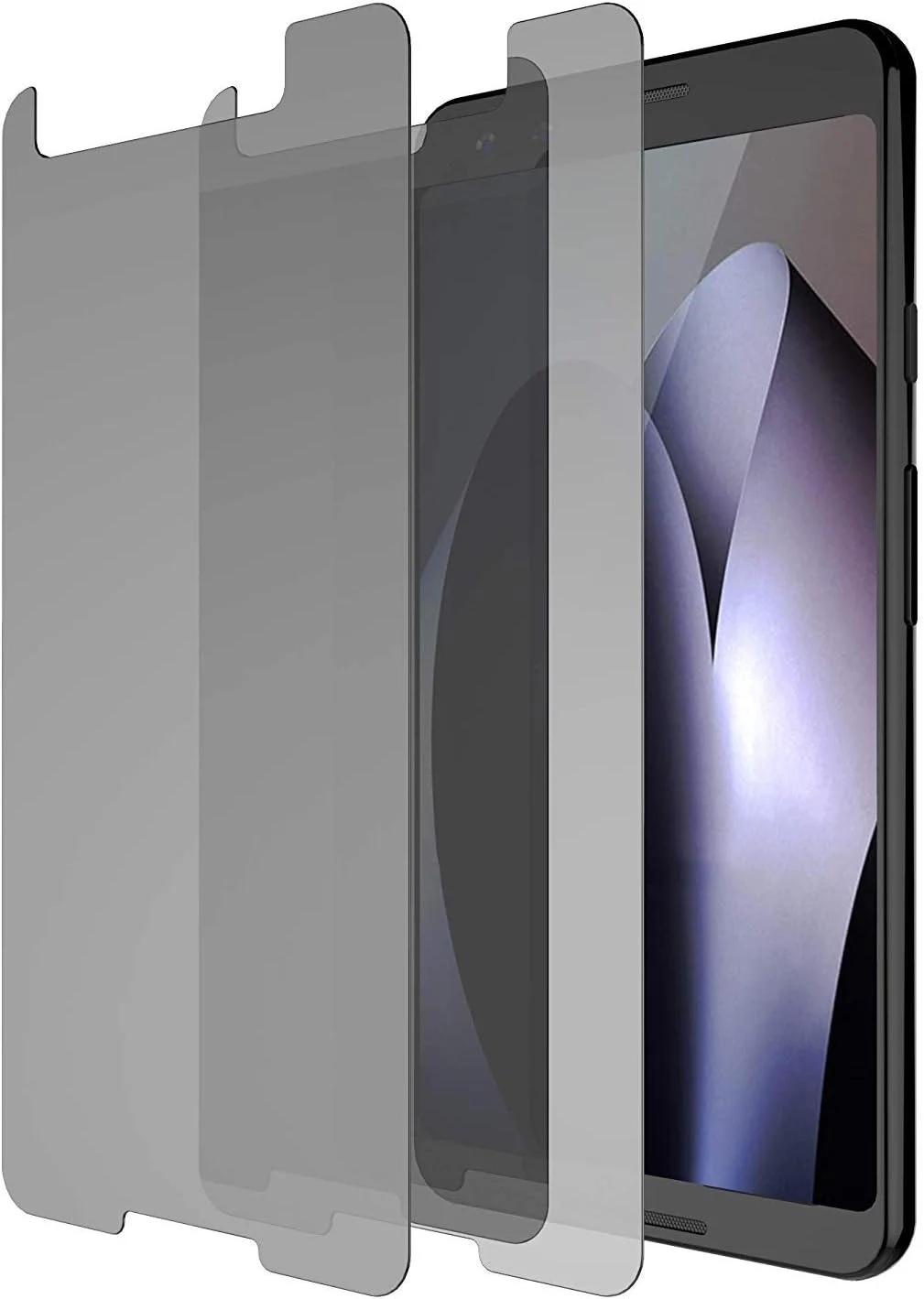 محافظ صفحه نمایش حریم خصوصی UPONEW برای گوگل پیکسل 3 - [2 عدد] شیشه حرارت دیده بدون حباب محافظ ضد جاسوسی ضد خش برای گوگل پیکسل 3 5.5 اینچ