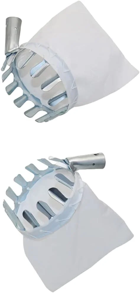 ابزار برداشت میوه فلزی Maommadio، ابزار باغبانی کشاورزی، برداشت کننده میوه قابل حمل در ارتفاع بالا برای برداشت سیب، مرکبات، گلابی، هلو (بسته 2 عددی)