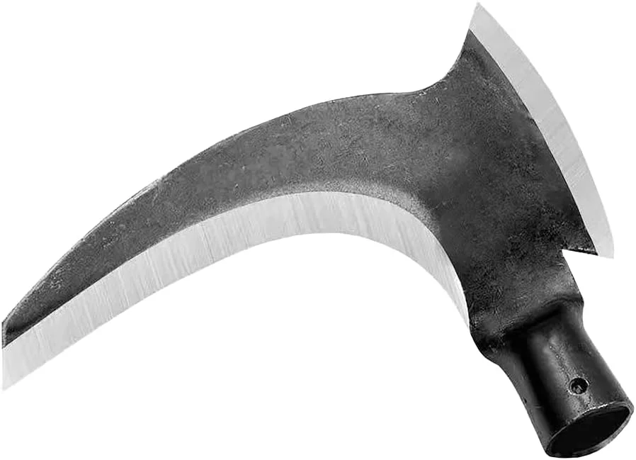 داس دو لبه فولادی منگنز بالا MATYASIGO برای خرد کردن، هیزم شکنی، بریدن درختان، چمن زنی، علف هرز کنی، ابزار باغبانی کشاورزی