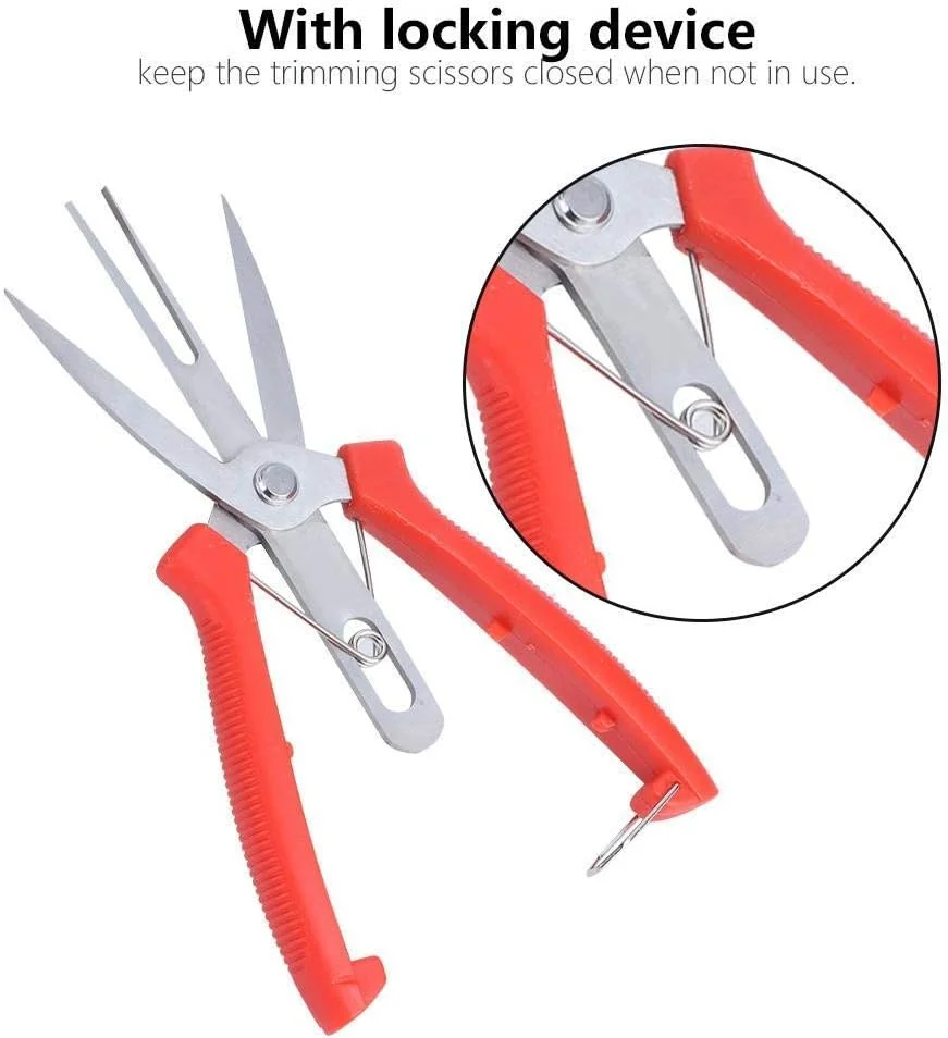 قیچی باغبانی دو دهانه استیل اومفار، مناسب برای هرس درختان سیب و گلابی، ابزار هرس باغبانی، قیچی های برش، مناسب برای تنک کردن گل و میوه در کشاورزی