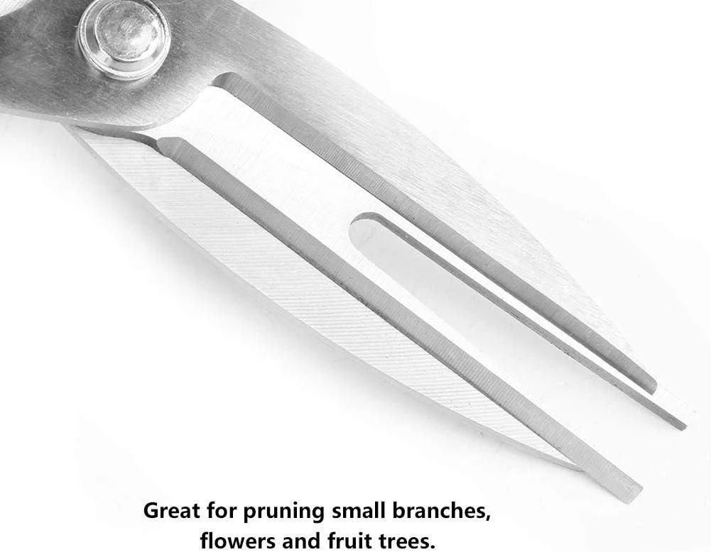 قیچی باغبانی دو دهانه استیل اومفار، مناسب برای هرس درختان سیب و گلابی، ابزار هرس باغبانی، قیچی های برش، مناسب برای تنک کردن گل و میوه در کشاورزی