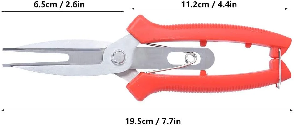 قیچی باغبانی دو دهانه استیل اومفار، مناسب برای هرس درختان سیب و گلابی، ابزار هرس باغبانی، قیچی های برش، مناسب برای تنک کردن گل و میوه در کشاورزی