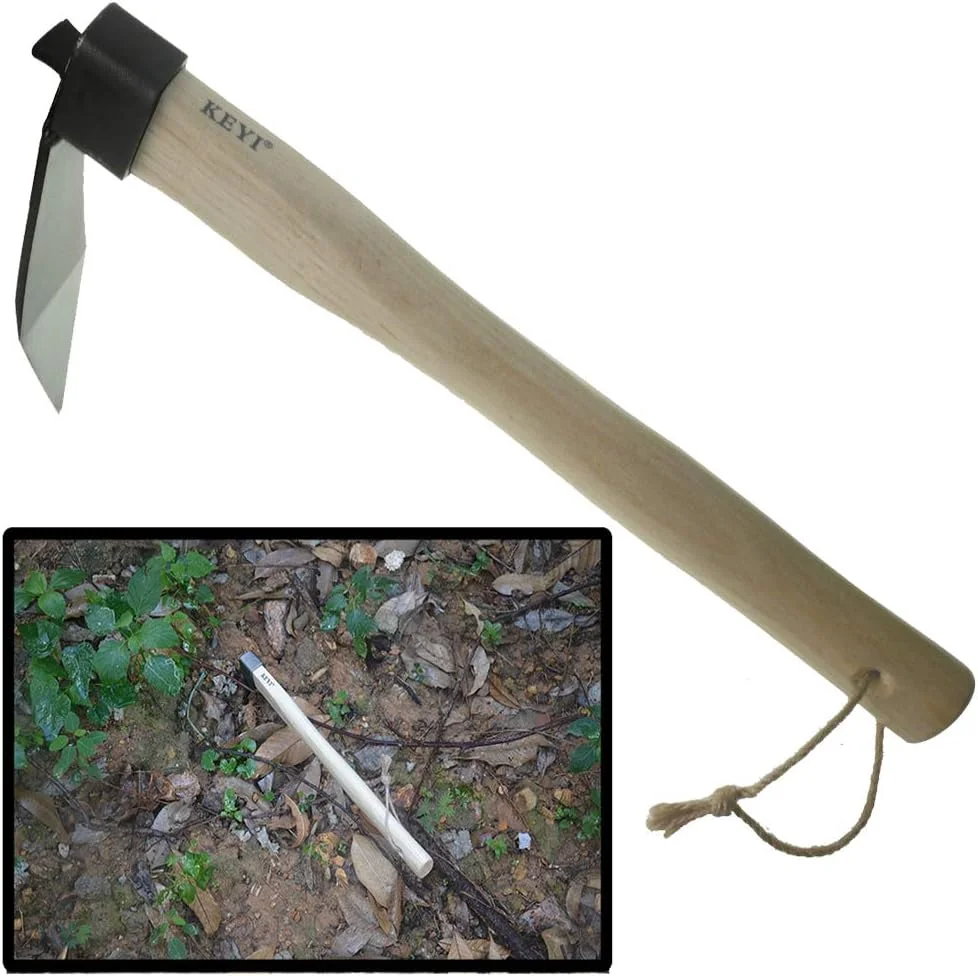 بیلچه دستی فولادی کربنی KEYI، کلنگ بیلچه محکم، ابزار باغبانی بیل کشاورزی