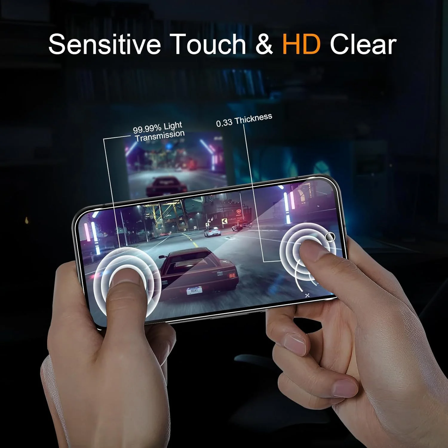 محافظ صفحه نمایش شیشه ای حرارت دیده GEEMEE 2 + 2 عددی برای فیلم Google Pixel 9A، محافظ صفحه نمایش + فیلم دوربین، سختی 9H HD ضد خش، محافظ صفحه نمایش ضد اثر انگشت