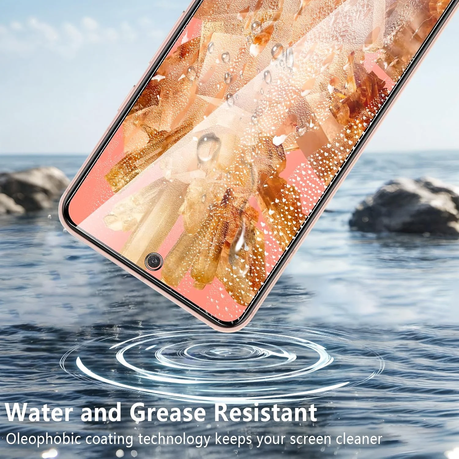 محافظ صفحه نمایش شیشه ای حرارت دیده 3 عددی AUUYYA برای گوگل پیکسل 8، [سختی 9H] [ضد اثر انگشت] [بدون حباب]، فیلم محافظ ضد خش و افتادن فوق العاده برای پیکسل 8 (نه برای پیکسل 8a)، نصب آسان