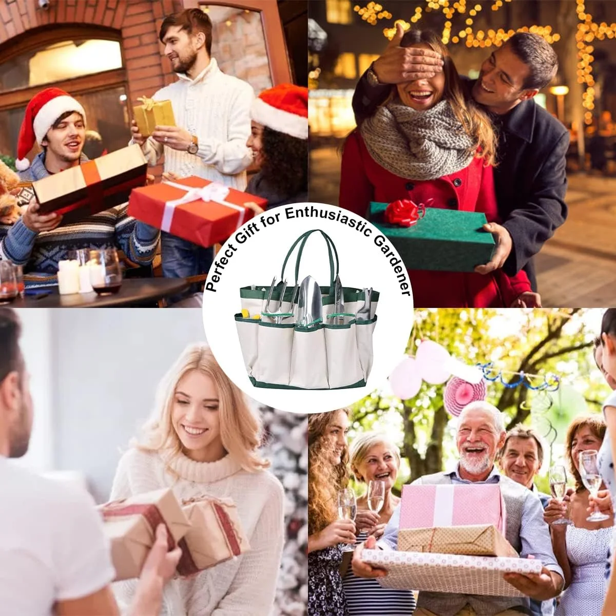 مجموعه ابزار باغبانی 11 تکه، مجموعه ابزار دستی باغبانی سنگین با دستکش، پیش بند، آبپاش، کیف حمل بادوام و ضد لغزش، هدیه لوازم باغبانی ارگونومیک برای باغبان مبتدی مجموعه ابزار باغبانی 11 تکه، مجموعه ابزار دستی باغبانی سنگین با دستکش، پیش بند، آبپاش، کیف حمل بادوام و ضد لغزش، هدیه لوازم باغبانی ارگونومیک برای باغبان مبتدی