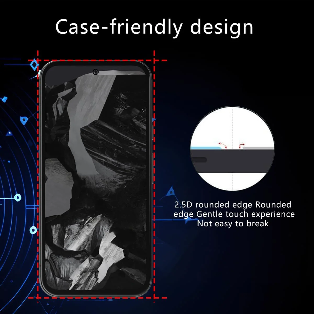 محافظ صفحه نمایش حریم خصوصی 2+2 تکه Rnnmeeko برای Google Pixel 8a شیشه حرارت دیده + محافظ دوربین، سختی 9H، ضد خش، بدون حباب، محافظ صفحه نمایش ضد جاسوسی برای Google Pixel 8a