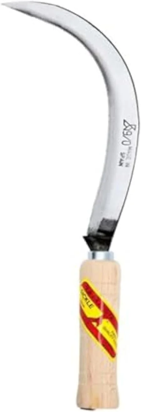 داس علف زنی دندانه دار مدل عربستان سعودی، داس باغبانی با دسته چوبی سبک وزن، ابزار تیز و بادوام - La Pajarita (ساخت اسپانیا) داس علف زنی دندانه دار مدل عربستان سعودی، داس باغبانی با دسته چوبی سبک وزن، ابزار تیز و بادوام - La Pajarita (ساخت اسپانیا)