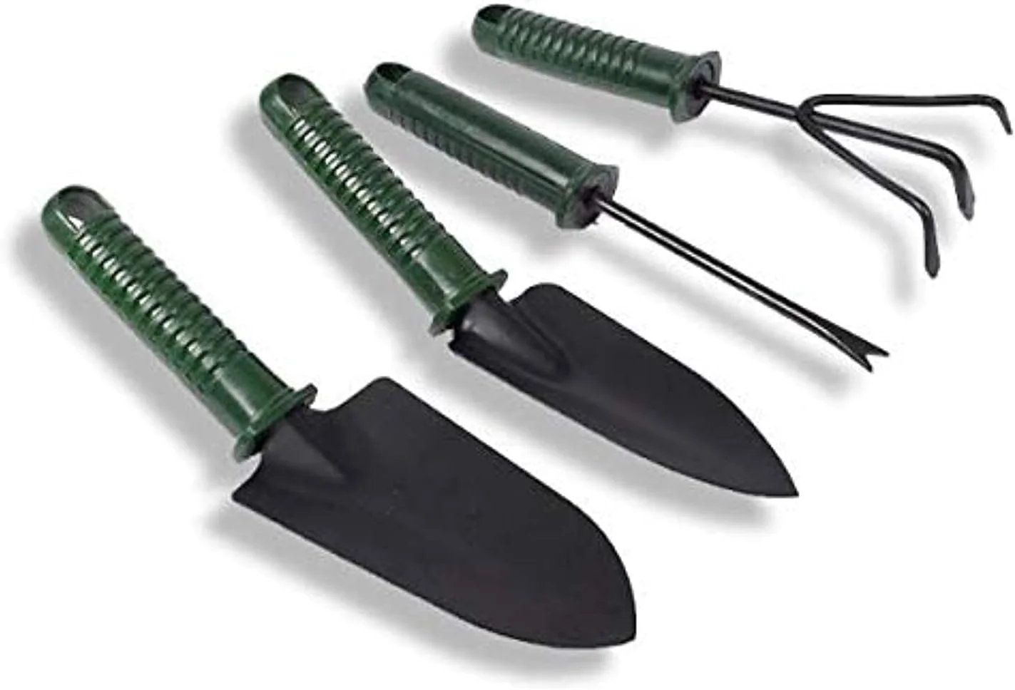 ست ابزار باغبانی 4 تکه 25 سانتی متری شامل بیلچه، کج بیل، ماله، قیچی برگ و چنگک، مناسب برای کاشت و انتقال گیاهان در باغ های کوچک و پری، سبز ست ابزار باغبانی 4 تکه 25 سانتی متری شامل بیلچه، کج بیل، ماله، قیچی برگ و چنگک، مناسب برای کاشت و انتقال گیاهان در باغ های کوچک و پری، سبز