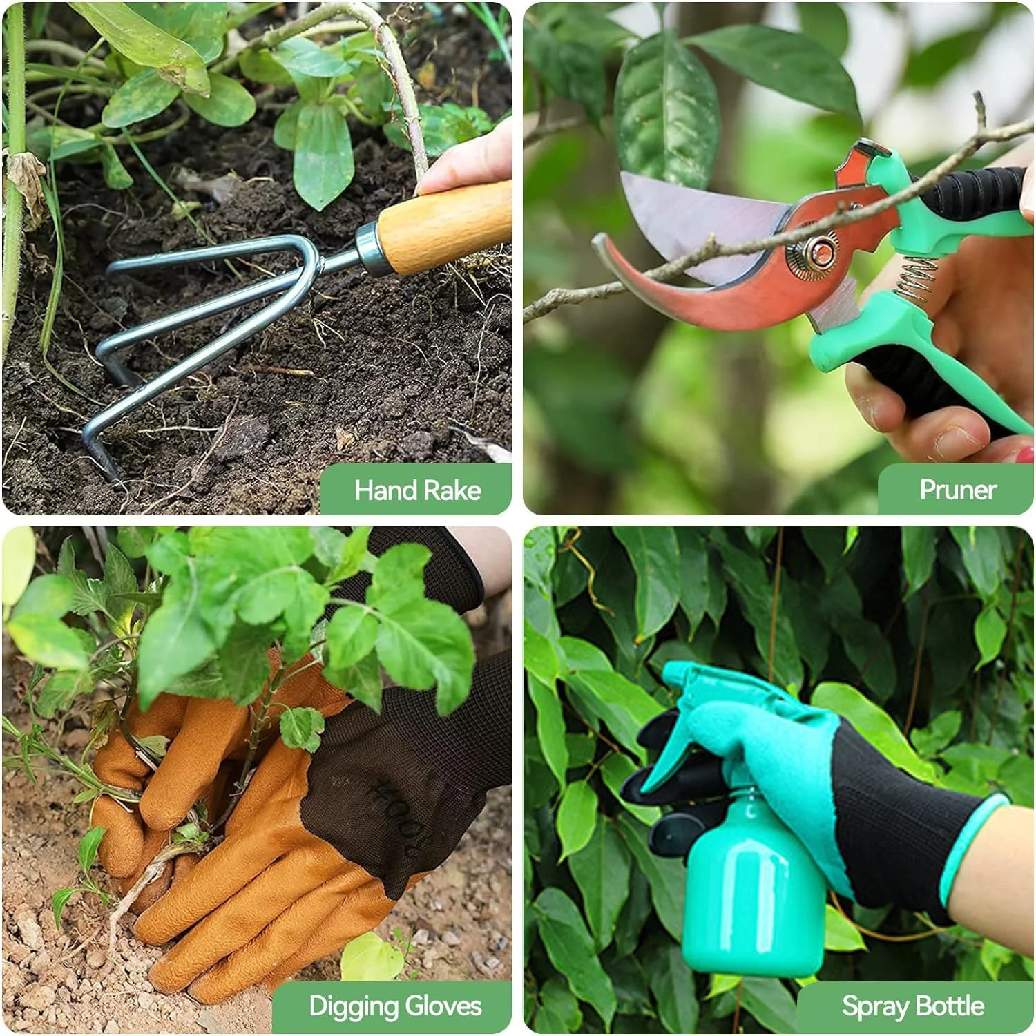 ست ابزار باغبانی ALLSOLA، 9 تکه ابزار دستی باغبانی سنگین با کیف دستی سازمان دهنده شیک و بادوام، ابزار کاشت باغ ضد زنگ برای حیاط بالکن پاسیو فضای باز ست ابزار باغبانی ALLSOLA، 9 تکه ابزار دستی باغبانی سنگین با کیف دستی سازمان دهنده شیک و بادوام، ابزار کاشت باغ ضد زنگ برای حیاط بالکن پاسیو فضای باز