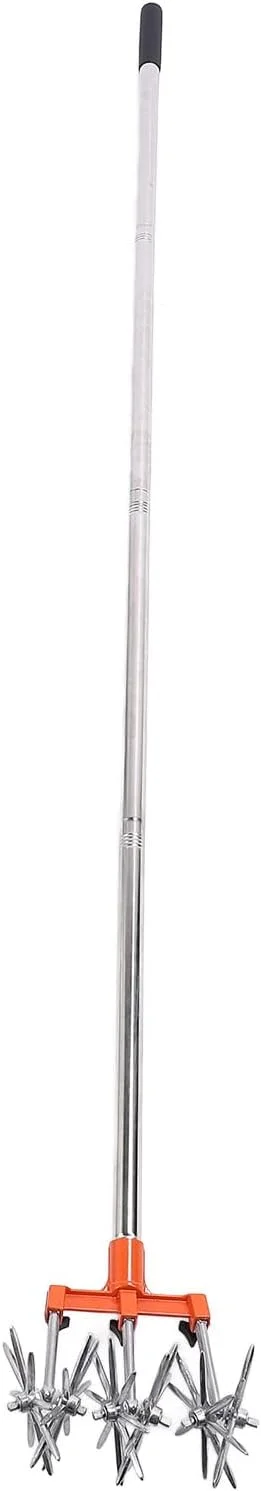 ابزار کولتیواتور، تیلر باغبانی با دسته قابل تنظیم و پروانه های جداشدنی، وجین کننده دستی باغ از جنس استنلس استیل، تیلر دستی چمن برای چمنزار ابزار کولتیواتور، تیلر باغبانی با دسته قابل تنظیم و پروانه های جداشدنی، وجین کننده دستی باغ از جنس استنلس استیل، تیلر دستی چمن برای چمنزار