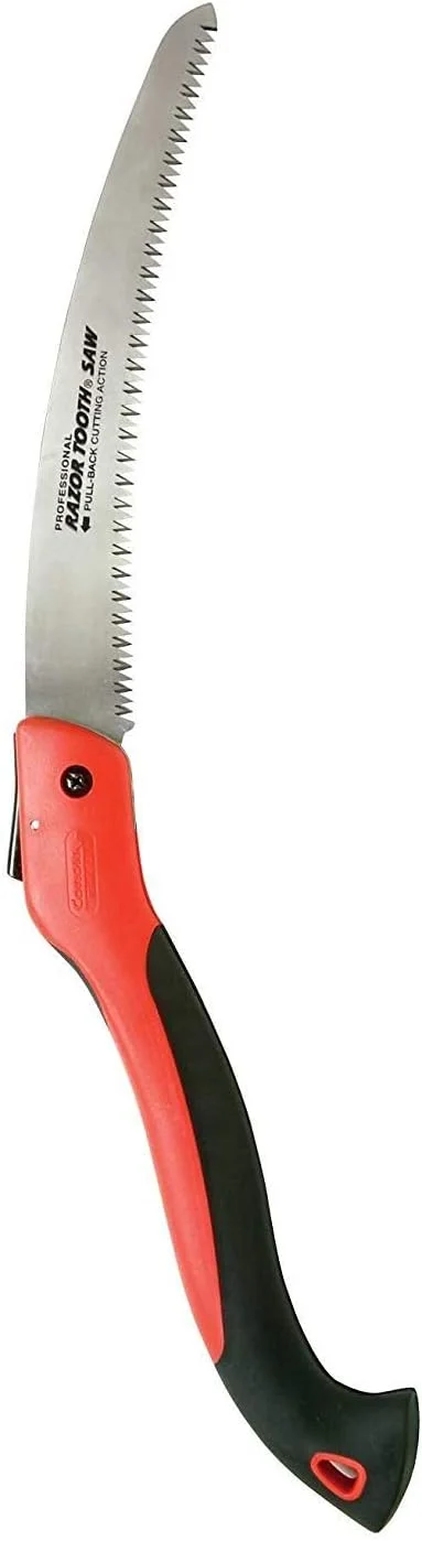 اره باغبانی تاشو دندانه تیغی کرونا مدل RS 7255، تیغه منحنی 8 اینچی