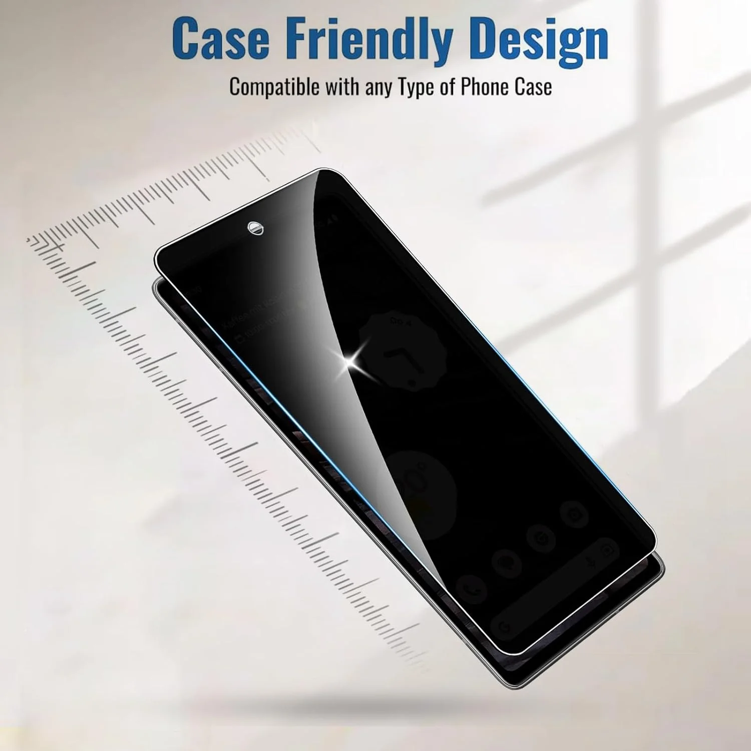 محافظ صفحه نمایش حریم خصوصی Lyphpe (بسته 2 عددی) برای گوگل پیکسل 7A شیشه حرارت دیده 9H فیلم ضد جاسوسی سازگار با قاب گوگل پیکسل 7A نصب آسان محافظ صفحه نمایش حریم خصوصی Lyphpe (بسته 2 عددی) برای گوگل پیکسل 7A شیشه حرارت دیده 9H فیلم ضد جاسوسی سازگار با قاب گوگل پیکسل 7A نصب آسان