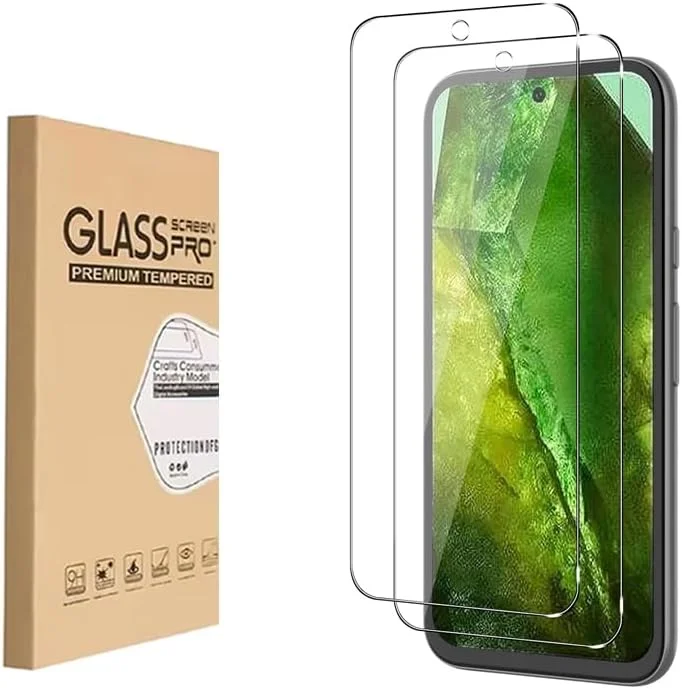 محافظ صفحه نمایش شیشه ای حرارت دیده Shunwige [2 عدد]، طراحی شده برای Google Pixel 8A، شیشه ای حرارت دیده/مقاوم در برابر خراش/فقط پوشش ناحیه نمایش