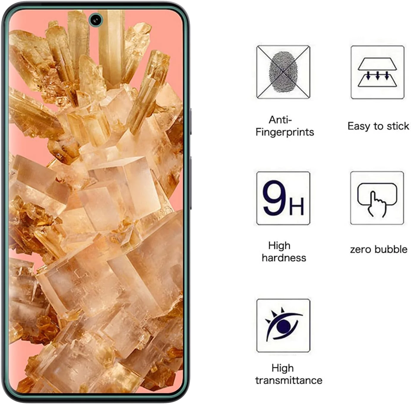 محافظ صفحه نمایش شیشه ای حرارت دیده AOKUMA برای موتورولا Moto G7 Power، [2 عدد] فیلم محافظ با کیفیت عالی، سازگار با قاب، لبه گرد راحت، ضد خرد شدن، ضد ضربه، ضد خش و ضد روغن