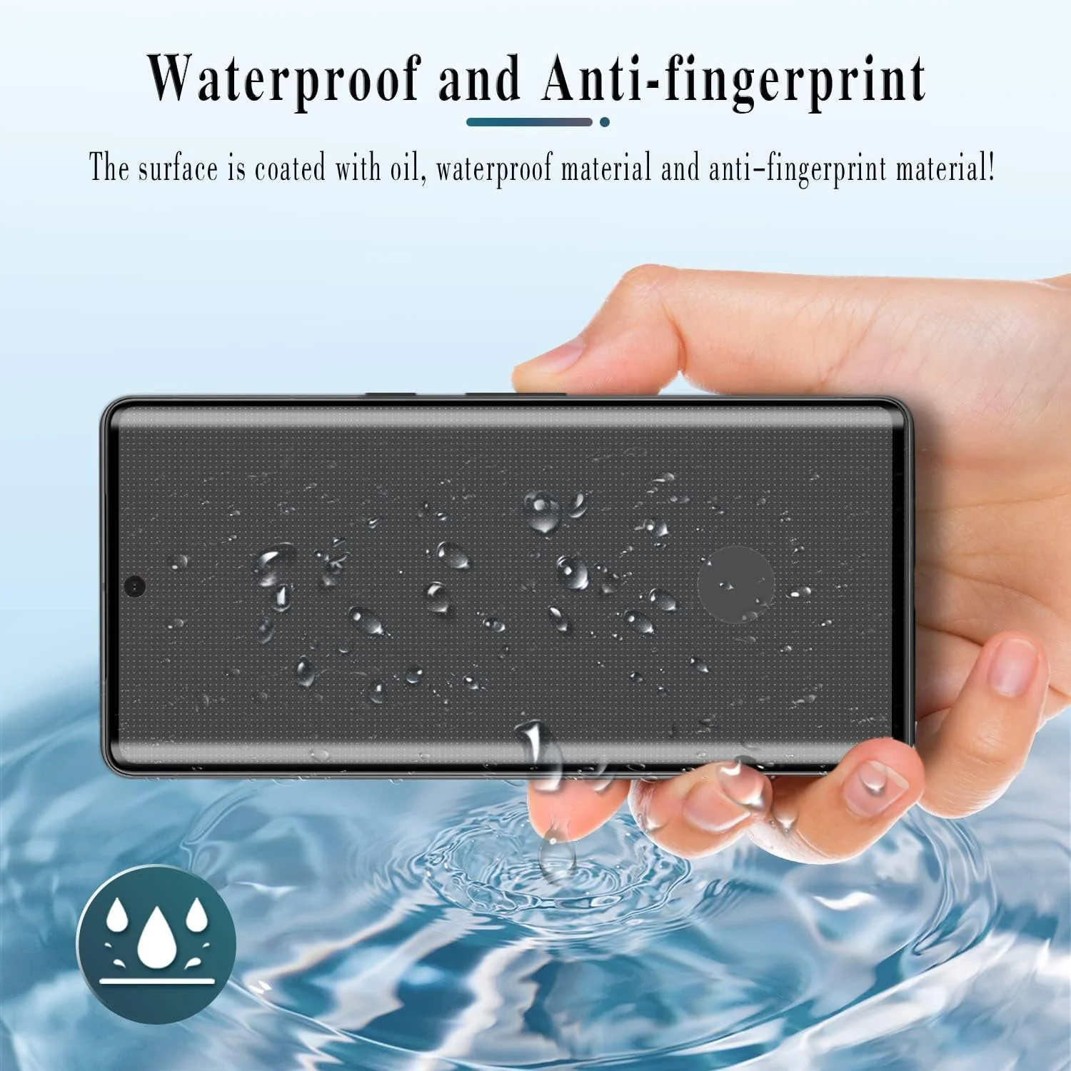 محافظ صفحه نمایش شیشه ای حرارت دیده اسلنکو [2 عدد] برای گوگل پیکسل 7 پرو، باز کردن قفل با اثر انگشت، خمیده سه بعدی، ضد خش، بدون حباب