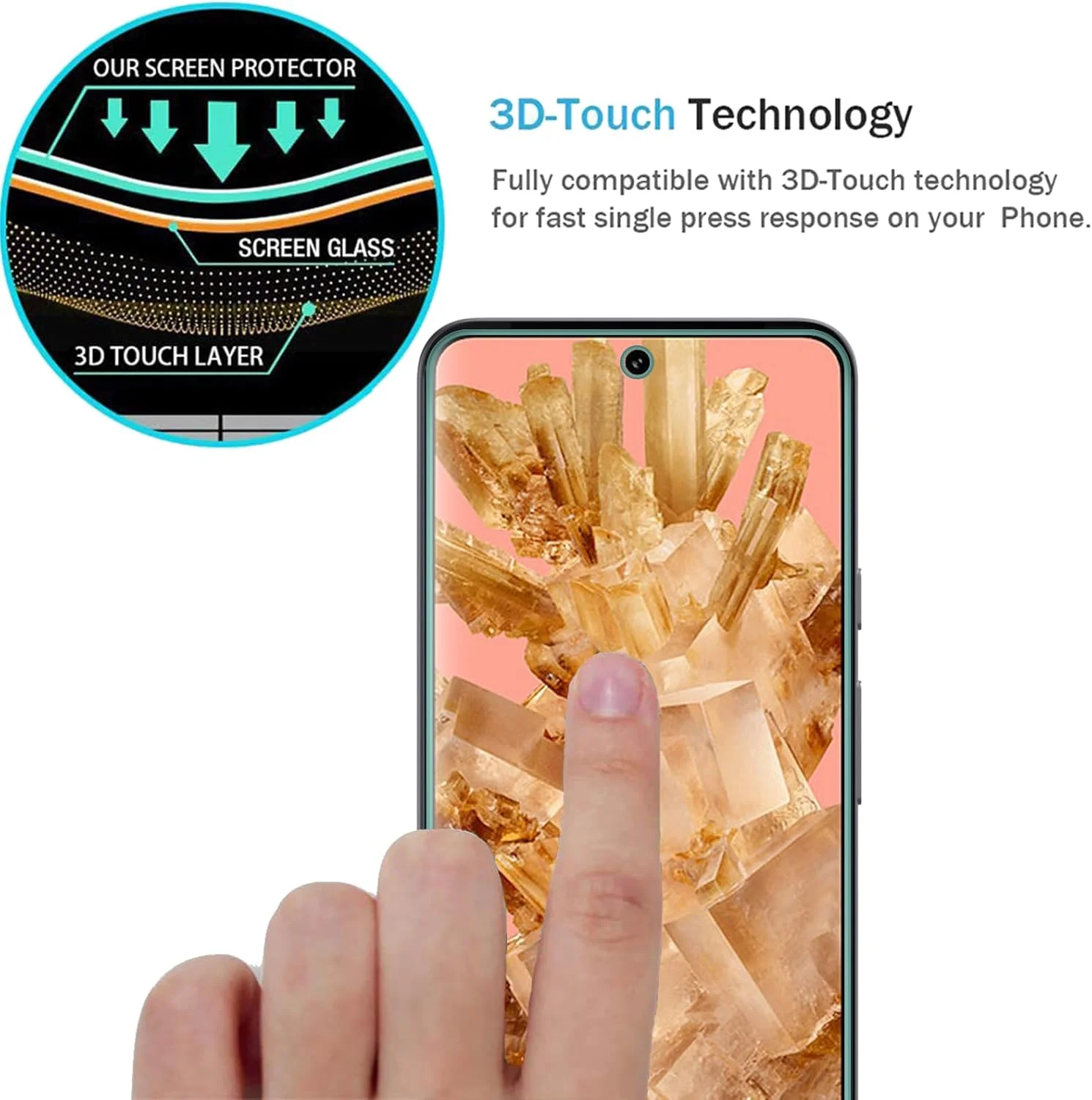 محافظ صفحه نمایش شیشه ای حرارت دیده AOKUMA برای موتورولا Moto G7 Power، [2 عدد] فیلم محافظ با کیفیت عالی، سازگار با قاب، لبه گرد راحت، ضد خرد شدن، ضد ضربه، ضد خش و ضد روغن