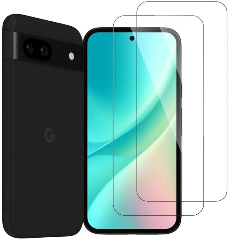 محافظ صفحه نمایش شیشه ای حرارت دیده WolfFancy بسته 2 عددی برای Google Pixel 8a 5G، فیلم مقاوم در برابر سایش، محافظ صفحه نمایش Google Pixel 8a، شیشه محافظ با وضوح بالا