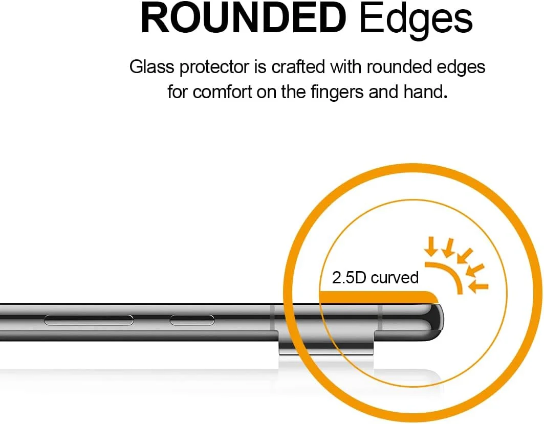 محافظ صفحه نمایش شیشه ای حرارت دیده سوپرشیلدز گوگل (پیکسل 8 پرو)، ضد خش، بدون حباب (3 عدد)