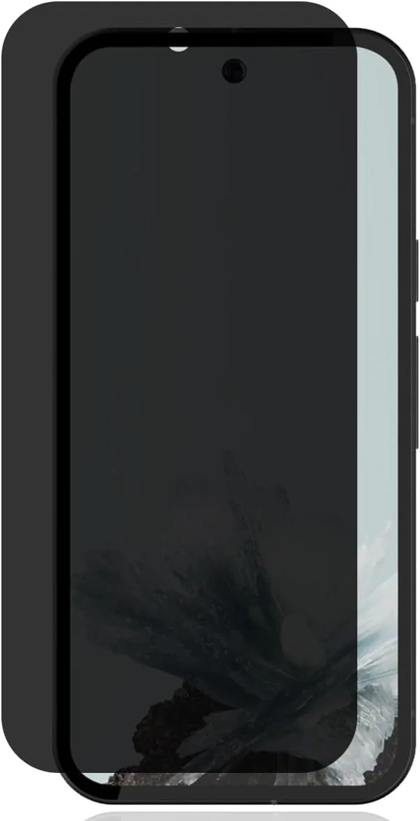 محافظ صفحه نمایش حریم خصوصی شیشه ای حرارت دیده Zerrshoo برای گوگل پیکسل 9A، محافظ صفحه نمایش ضد خش با سختی 9H، فیلم محافظ صفحه نمایش حریم خصوصی، 1 عدد