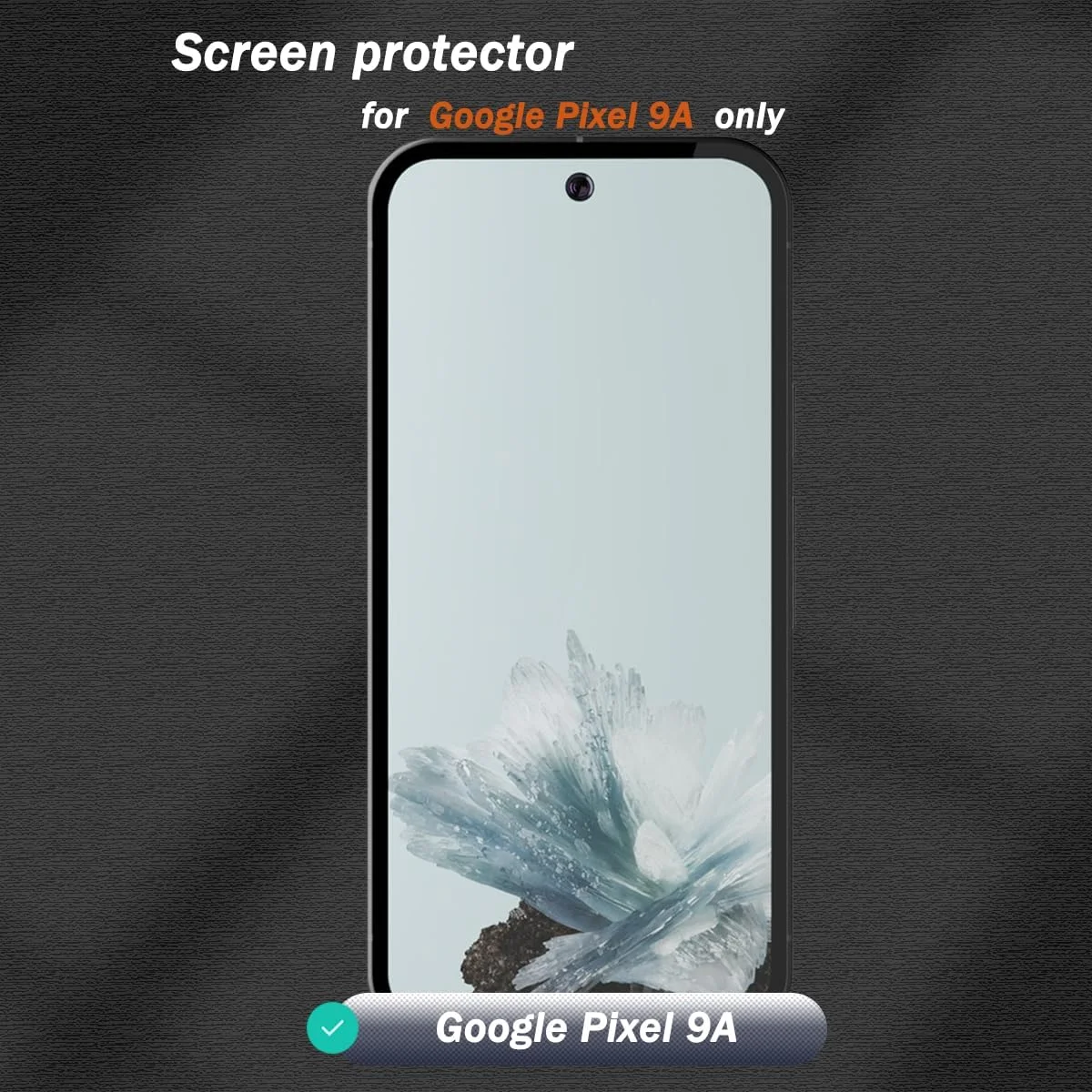 محافظ صفحه نمایش حریم خصوصی شیشه ای حرارت دیده Zerrshoo برای گوگل پیکسل 9A، محافظ صفحه نمایش ضد خش با سختی 9H، فیلم محافظ صفحه نمایش حریم خصوصی، 1 عدد