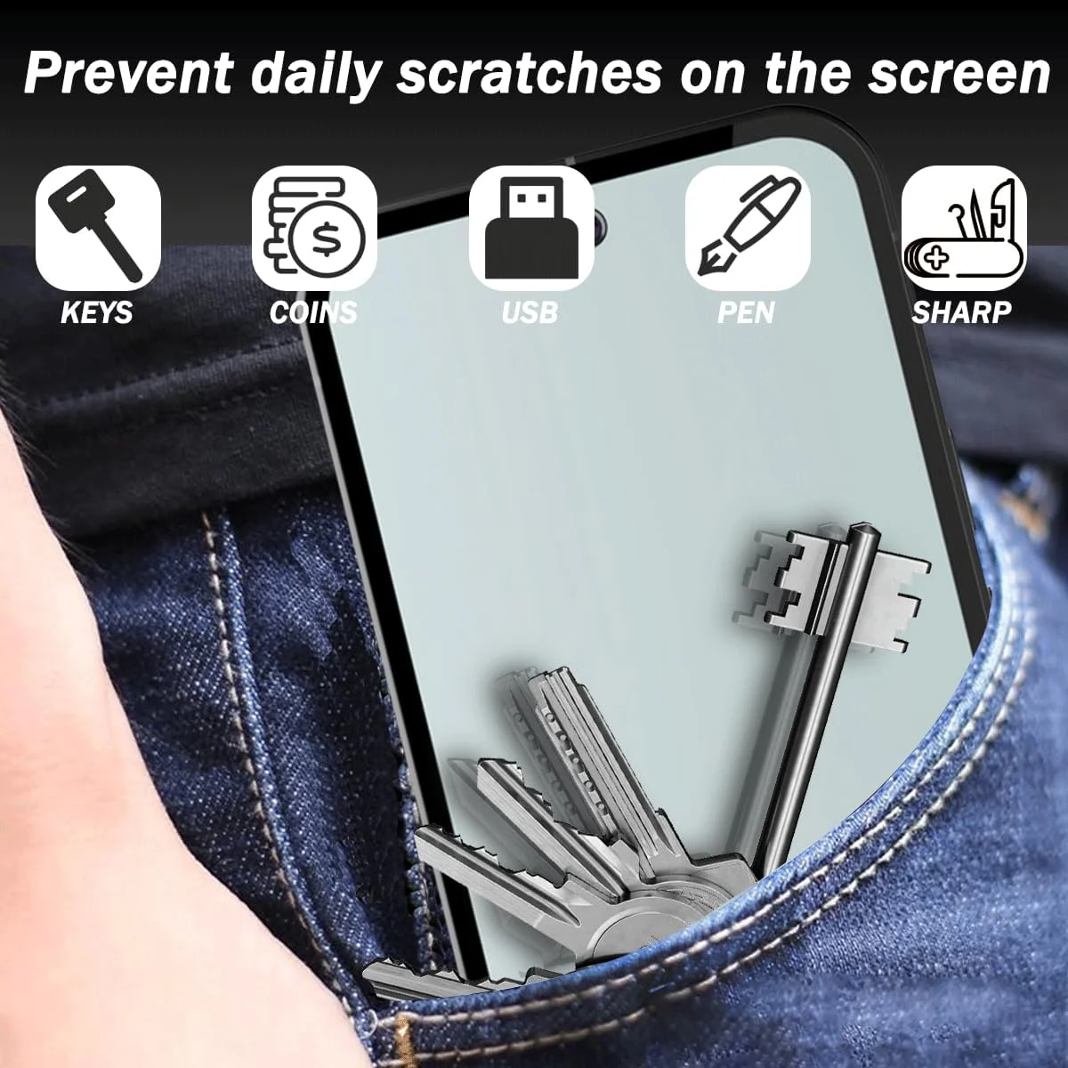 محافظ صفحه نمایش حریم خصوصی شیشه ای حرارت دیده Zerrshoo برای گوگل پیکسل 9A، محافظ صفحه نمایش ضد خش با سختی 9H، فیلم محافظ صفحه نمایش حریم خصوصی، 1 عدد