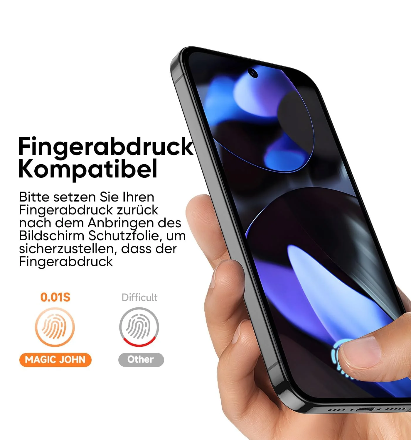 محافظ صفحه نمایش MAGIC JOHN بسته 2 عددی برای گوگل پیکسل 9/9 پرو (6.3 اینچ)، حذف خودکار گرد و غبار، سختی 9H، شفافیت HD، بدون حباب، نصب آسان محافظ صفحه نمایش MAGIC JOHN بسته 2 عددی برای گوگل پیکسل 9/9 پرو (6.3 اینچ)، حذف خودکار گرد و غبار، سختی 9H، شفافیت HD، بدون حباب، نصب آسان