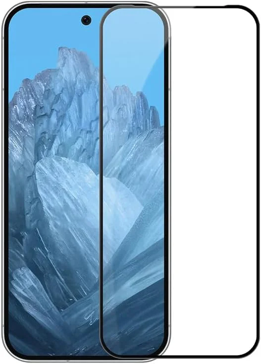 محافظ صفحه نمایش Gruattreay [بسته 2 عددی] سازگار با Google Pixel 9 Pro XL 5G، شفاف HD، سختی 9H، ضد انفجار، ضد خش، پوشش کامل، فیلم شیشه ای حرارت دیده 2.5D