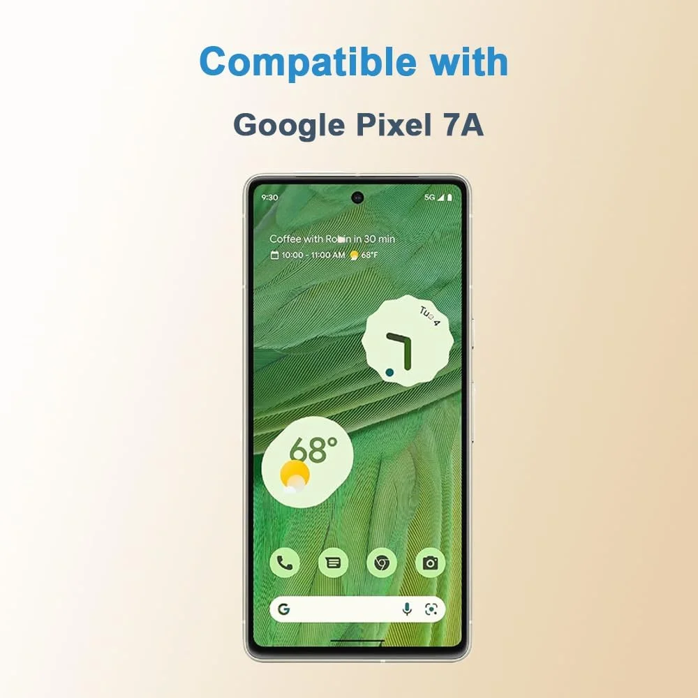 محافظ صفحه نمایش Shunwige برای Google Pixel 7A با فیلم شیشه ای حرارت دیده 9H، ضد اثر انگشت، ضد خش و بدون حباب