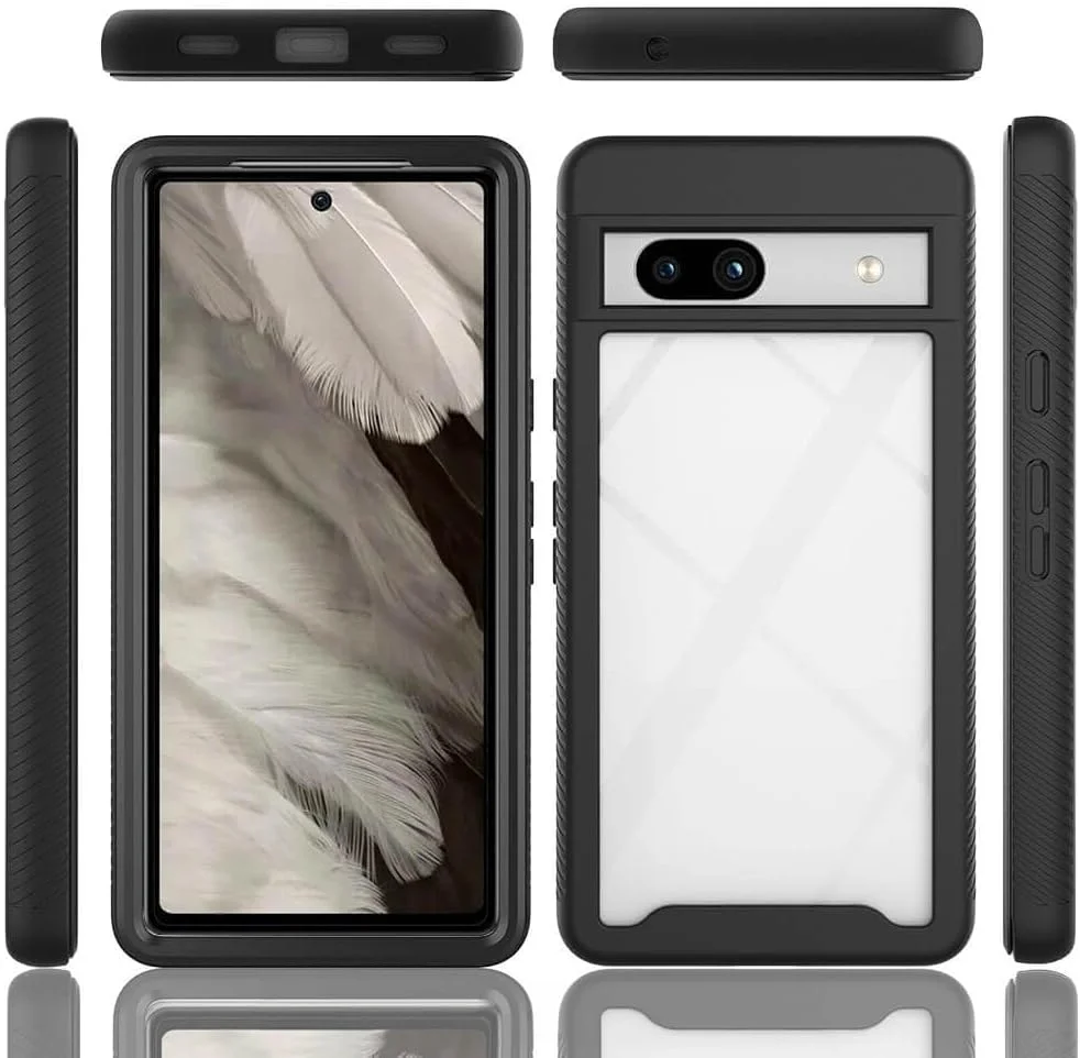 کاور محافظ گوشی گوگل پیکسل 7a به همراه محافظ صفحه نمایش شیشه ای حرارت دیده