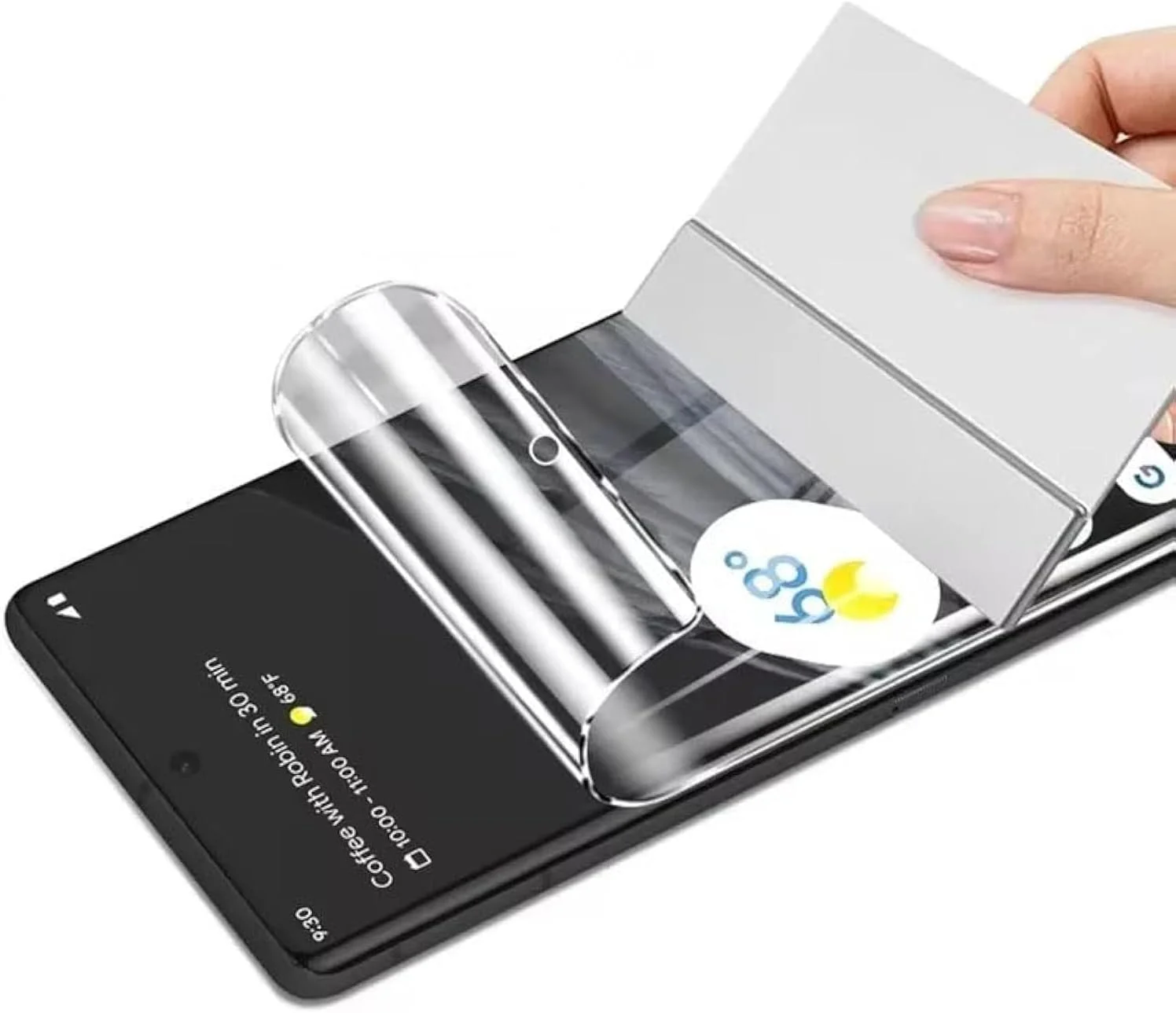 محافظ صفحه نمایش هیدروژل Piniwwe برای Google Pixel 9 Pro XL، بسته 2 عددی، محافظ صفحه نمایش TPU نرم و شفاف، HD شفاف [غیر شیشه ای]