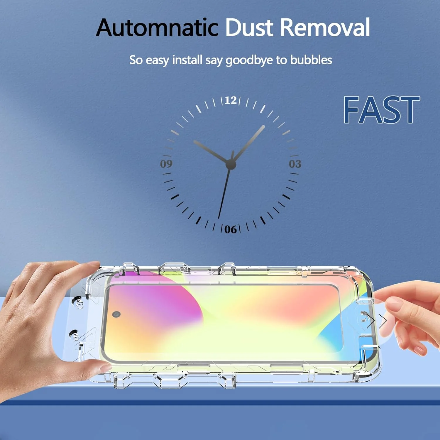 محافظ صفحه نمایش شیشه ای حرارت دیده پولاچی [2 عدد] برای گوگل پیکسل 10، محافظ صفحه نمایش گوگل پیکسل 10 پرو + ابزار حذف گرد و غبار، لوازم جانبی محافظت از تلفن همراه، نصب 30 ثانیه ای