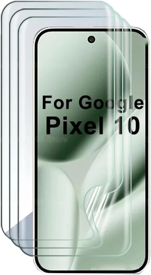 محافظ صفحه نمایش هیدروژلی Snailcanfly برای گوگل پیکسل 10 پرو XL، محافظ صفحه نمایش انعطاف پذیر، فیلم هیدروژلی، فیلم نرم TPU، پوشش کامل، باز کردن قفل اثر انگشت، غیر شیشه ای، بسته 2 عددی