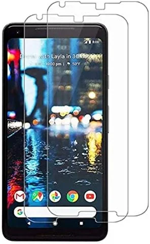 محافظ صفحه نمایش سخت با درجه سختی 9H آیسلان برای گوگل پیکسل 2 XL - [بسته 2 عددی] محافظ صفحه نمایش فوق العاده نازک HD شیشه حرارت دیده برای گوگل پیکسل 2XL