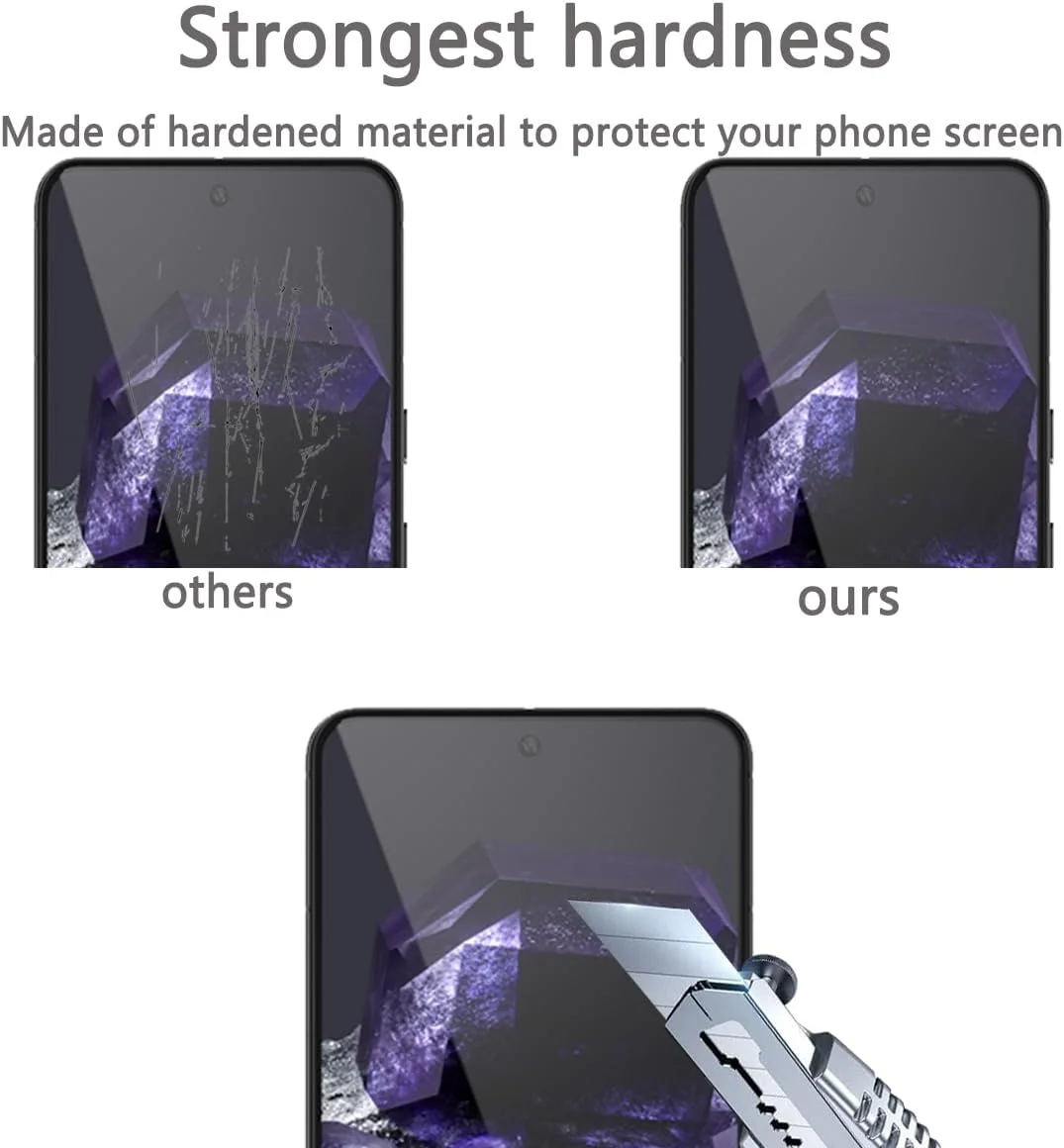 محافظ صفحه نمایش شیشه ای حرارت دیده Phlleyaa برای فیلم Google Pixel 8، 2 عدد شیشه حرارت دیده و 2 عدد شیشه دوربین Pixel 8، فیلم با سختی 9H برای فیلم محافظ Google Pixel 8