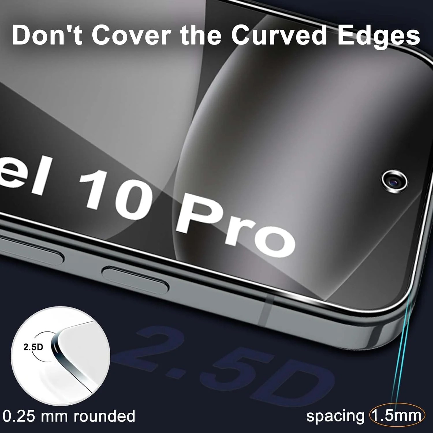 محافظ صفحه نمایش شیشه ای حرارت دیده و فیلم محافظ دوربین GEEMEE 2 + 2 عددی برای Google Pixel 10 Pro، محافظ صفحه نمایش شیشه ای حرارت دیده با سختی 9H و حساسیت بالا