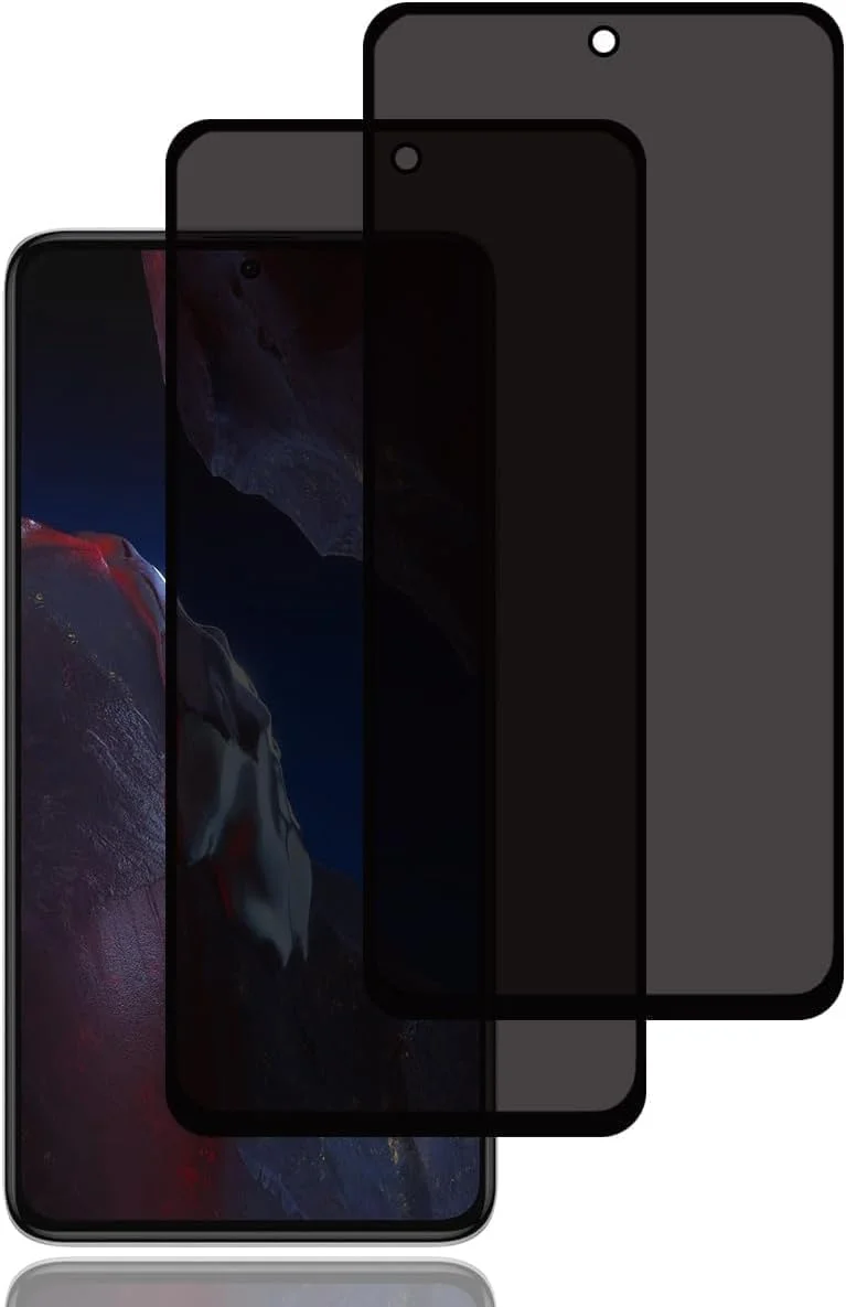 محافظ صفحه نمایش حریم خصوصی Fiokxie [بسته 2 عددی] برای Google Pixel 9 - محافظ صفحه نمایش حریم خصوصی تمام صفحه، فیلم شیشه ای سخت شده سه بعدی، سختی 9H، محافظ ضد خش پوشش کامل