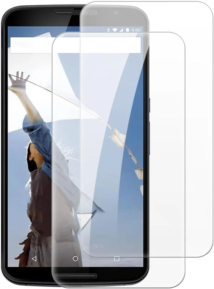 Shantime [2 Pack] Tempered Glass Screen Protector Compatible with Google Shamu (5.96 Inch), HD Clear Anti-Scratch Bubble-Free Case Friendly