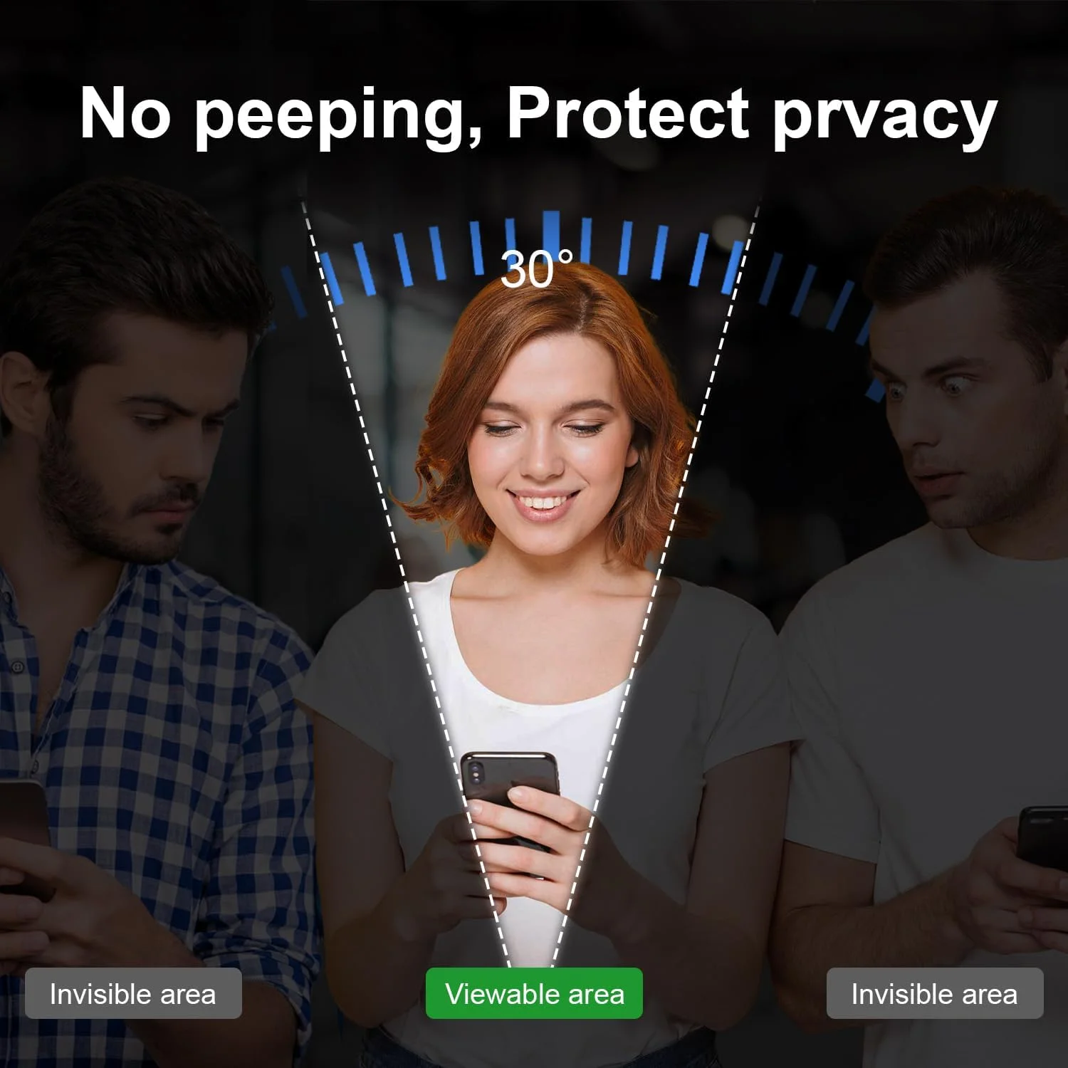 محافظ صفحه نمایش حریم خصوصی Holilo برای Google Pixel 7 Pro، بسته 2 عددی محافظ صفحه نمایش ضد جاسوسی با لبه مشکی، شیشه محافظ حریم خصوصی