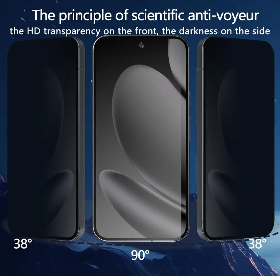 Teenrpov [بسته 2 عددی + 2 محافظ صفحه نمایش حریم خصوصی برای Google Pixel 10 Pro XL از جنس شیشه حرارت دیده، فیلم حریم خصوصی و محافظت از دوربین، سختی 9H، حریم خصوصی، شیشه محافظ ضد جاسوسی، ضد جاسوسی