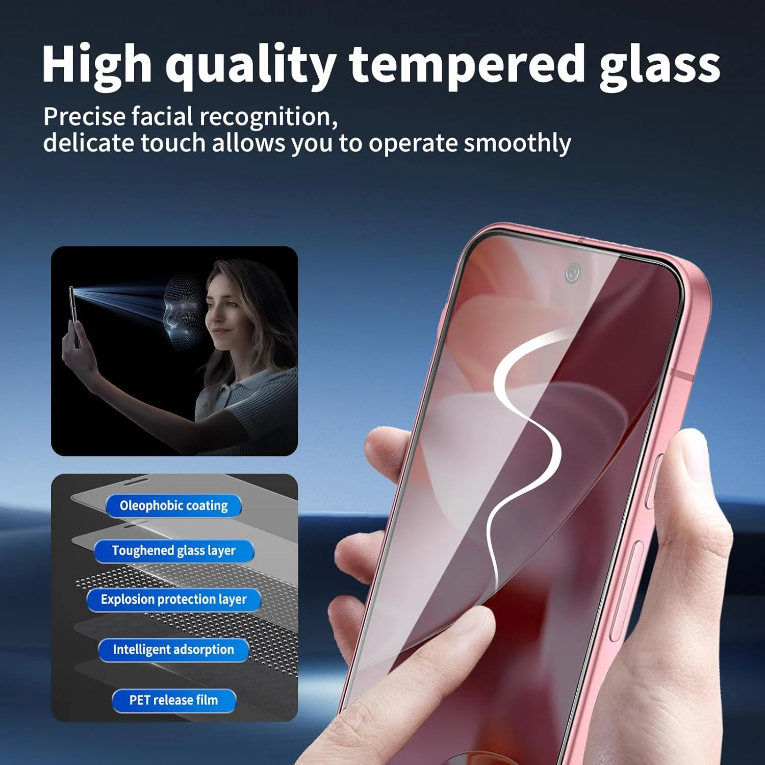 محافظ صفحه نمایش شیشه ای حرارت دیده BIESHKJ برای Google Pixel 9/9 Pro، ضد جاسوسی، سختی 9H، نصب آسان، سازگار با قاب، مقاوم در برابر خراش